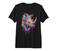Rhino coloré T-Shirt Haut de Gamme
