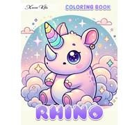 Rhino Coloring Book: Majestic Rhinos in Stunning Wildlife Scenes