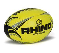 Rhino Ballon de rugby Cyclone junior caoutchouc/polyester jaune Taille 5