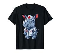 Rhino Doctor Stéthoscope médical pour infirmière T-Shirt