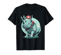 Rhino Doctor Stéthoscope médical pour infirmière T-Shirt