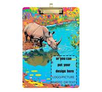 Rhino Dopamine Porte-bloc personnalisable Transparent pour devoirs pédiatriques Taille 9 x 12