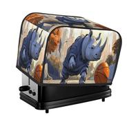 Rhino Housse de protection pour grille-pain 2 tranches avec poches Protection contre la poussière et les traces de doigts