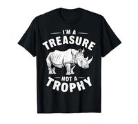 Rhino Je suis un trésor, pas un trophée Rhinocéros T-Shirt
