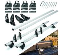 Rhino KammBar Pro | Compatible avec Fiat Doblo 2010-2022 L1H1 / L2H1 Maxi | Galerie de Toit, Porte-Bagages de Voiture | Barres de Toit pour Véhicules Utilitaires, 2 Pièces | Structure en Aluminium