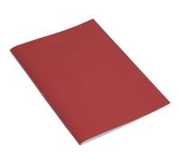 Rhino Lot de 10 cahiers d'exercice 32 pages lignés 12 mm Couverture rouge Format A4