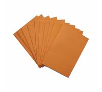 Rhino Lot de 10 cahiers d'exercices A4, 64 pages/15 mm, fournitures de papeterie pour bureau et école, orange