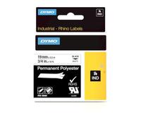 Rhino Permanent Poly industriel cassette d'étiquettes, 3/4in X 5,5 m, Blanc, vendu comme 1 chaque, Lot de 6, Total 6 chaque