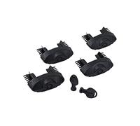 Rhino Rack Plastic Core Locking End Caps for Vortex Bars, Set of 4 with 2 Keys, Black (VA-SEC4)