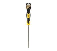 RHINO - Râpe à métaux ronde 200mm - Lime à métaux ronde avec manche bi-matière - Longueur 200 mm - Garantie 5 ans - Permet de réaliser tous types de travaux de finition sur du métal