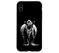 Rhino Safari Motif Amoureux des Animaux africains Coque pour iPhone XS Max