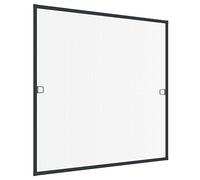 Rhino Insect Screen Moustiquaire cadre fixe en ALU pour fenêtres, Moustiquaire pour fenêtre Moustiquaire, anthracite, 130 x 150 cm, 03768