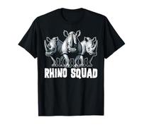 Rhino Squad | Zoologie des rhinocéros | Amateur de rhinocéros | Animal et faune T-Shirt