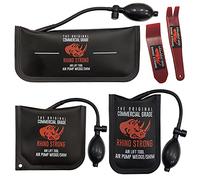 Rhino Strong The Original Commercial Grade Air Wedge Bag 2.0 Pompe Kit de nivellement professionnel et outil d'alignement Sac cale gonflable 3 tailles (S, M, L) avec valve de libération plus forte