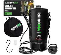 Rhino USA Douche Solaire Portable 20L pour Camping - Indispensable pour le Camping, les Festivals, l'Overlanding, les Sorties à la Plage, Douche Extérieure et Plus