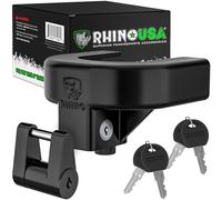 Rhino USA Kit de Verrouillage de remorque antivol 51mm (2 Pouces) - Verrou de coupleur de remorque antieffraction pour Camping-Car, remorque, Bateau, Caravane - Verrou renforcé pour attelage