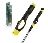 Rhino Valley Correcteur de Grip Golf - Aide d’Entraînement pour Swing, Accessoire pour Prise Correcte et Position des Mains, Compatible avec Clubs Standards, Idéal Débutants et Pros, Jaune