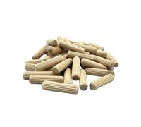 Rhino Wood Industries - 1/2 x 2 pouces - Paquet de 500 épingles en bois - Séchées au four, cannelées et biseautées (1/2 x 2 pouces, 500 pièces)