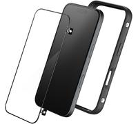 Rhinobuff Kit Précision Fps Compatible Avec [Iphone 16 Plus]Coque Bumper Manette Gaming Avec Protection D'Écran Matte,Boutons Avec Technologie Brevêté Pour Pubg,Ventilation Optimale- Noir[Z733]