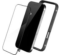 Rhinobuff Kit Précision Fps Compatible Avec[Iphone 16 Pro]Coque Bumper Manette Gaming Avec Protection D'Écran Matte, Boutons Avec Technologie Brevêté Pour Pubg, Ventilation Optimale- Noir[Z734]