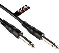 Rhinocables 6,35 mm mono câble audio mâle à mâle amplificateur de guitare pour mélangeur, d'instruments, Amp (3m)