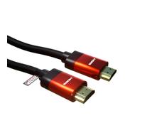 Rhinocables 8K Ultra HDMI 2.1 High Speed UHD Premium HDTV Câble tressé 3D, ARC, HDR 8 K @ 60 Hz, 4 K @ 120 Hz avec Ethernet, Smart TV, Fire TV, X, Gaming, écran vidéo 1 m 8K Copper Orange
