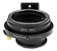 RhinoCam Vertex Adaptateur de couture rotatif compatible avec monture d'objectif Mamiya 645 (M645) sur appareils photo Sony Alpha E-Mount sans miroir