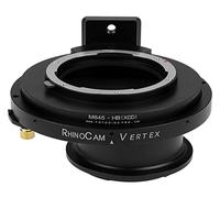 RhinoCam Vertex Adaptateur de Couture Rotatif Compatible avec Objectif Mamiya 645 (M645) sur Appareil Photo sans Miroir Hasselblad X-System (XCD)