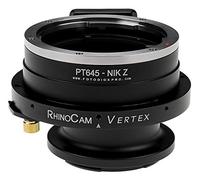RhinoCam Vertex Adaptateur Rotatif Compatible avec Pentax 645 (P645) Monture d'objectif SLR sur appareils Photo Nikon Z-Mount sans Miroir
