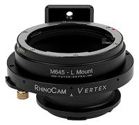 RhinoCam Vertex Adaptateur rotatif de couture compatible avec objectif Mamiya 645 (M645) sur appareils photo Leica L-Mount Alliance sans miroir