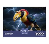 rhinocéronte 1000 Pieces Faune Sauvage Puzzle en Papier Jeu Éduchatif Défi Jeu Cadeau Unique Adultes Et Enfants Dès 14 Ans 70x50cm/1000pcs