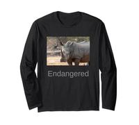 Rhinoceros Chemise Rhinoceros Endangered Black Rhino Manche Longue