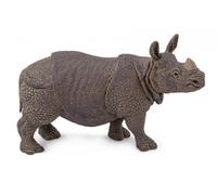 rhinocéros indien jeune 12 cm caoutchouc gris