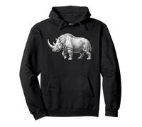 Rhinocéros laineux de l'âge glaciaire Megafauna Animal préhistorique Sweat à Capuche