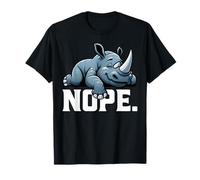 Rhinoceros Nope Rhinocéros Lover Wildlife Rhinocéros Animal Art T-Shirt