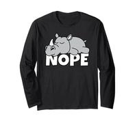 Rhinocéros Paresseux Nope Not Today Big Five Afrique Paresse Manche Longue