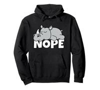 Rhinocéros Paresseux Nope Not Today Big Five Afrique Paresse Sweat à Capuche