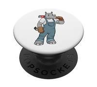 Rhinocéros Plombier Pince multiprise Artisanat PopSockets PopGrip Adhésif