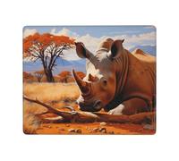 Rhinocéros Tapis de souris durable et respectueux de l'environnement pour jeux et bureau, design antidérapant pour un confort et une précision améliorés