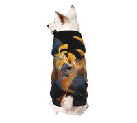 Rhinoceros Under Sunset Sweat à capuche en polyester doux et respirant pour petits chiens, garçons et filles