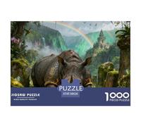 Rhinocéros1000 Pieces Puzzle Adulte Animaux Cadeaux pour Femmes Et Hommes Puzzle De Qualité Supérieure 38x26cm/1000pcs