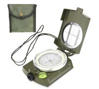 Rhinocerosdance Boussole de randonnée étanche Randonnée Militaire Navigation avec Design Fluorescent, Parfait pour Le Camping, la randonnée et Autres activités de Plein air, étanche et Antichoc