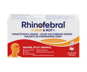Rhinofebral Jour Et Nuit Poudre Pour Solution Buvable 12 Sachets