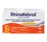 Rhinofebral Poudre Pour Solution Buvable Sans Sucre 8 Sachets
