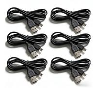 RHINORO Lot de 6 mini câbles USB 2.0 de 80 cm pour Sony PSP, manette PS3 et anciens GPS, MP3, appareil photo numérique, calculatrices graphiques Texas Instruments