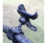 RHINORO Support de téléphone pour chariot de golf, support mobile universel, système de verrouillage de guidon, design ultra léger, noir