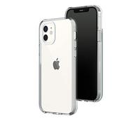RhinoShield Clear Compatible avec [iPhone 12/12 Pro] | Résiste au jaunissement, Haute Transparence, Coque de Protection Personnalisable Clear - Contour objectifs Photo Blanc