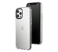 RhinoShield Clear Compatible avec [iPhone 12 Pro Max] | Résiste au jaunissement, Haute Transparence, Coque de Protection Personnalisable Clear - Contour objectifs Photo Noir
