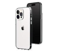 RHINOSHIELD Clear compatible avec [iPhone 13 Pro Max] | Résiste au jaunissement, haute transparence, coque de protection personnalisable Clear - Contour objectifs photo Blanc
