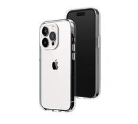 RHINOSHIELD Clear compatible avec [iPhone 13 Pro] | Résiste au jaunissement, haute transparence, coque de protection personnalisable Clear - Contour objectifs photo Blanc